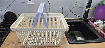 Qab-qacaq və mətbəx ləvazimatları: Plastik çoxməqsədli səbət - Material: qalın, möhkəm plastik - Rəng — 8