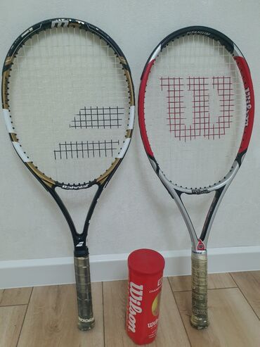 теннисные ракетки: Продам теннисные ракетки Wilson Titanium и Babolat вместе с новыми