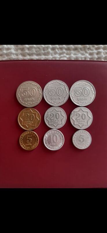 вазы ручной работы: 1992-1993-cü illər milli qəpik set Nisbətən zəif olanıda var 35 ₼
