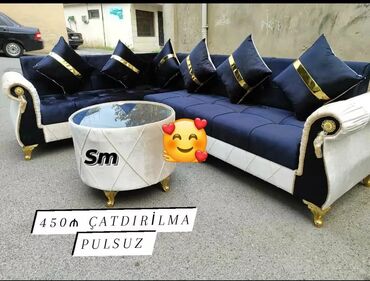 Masa və oturacaq dəstləri: Künc divan