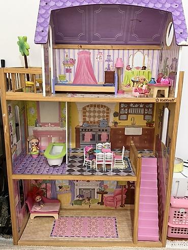Оюн комплекстери: Большой кукольный дом KidKraft из дерева с открытым фасадом — 1