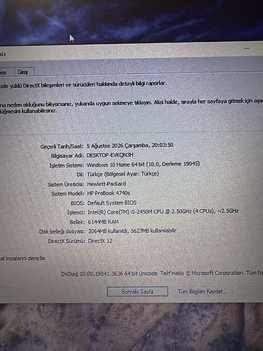 hp 470 g0: İşlənmiş HP ProBook, 17.3 ", Intel Core i5, 128 GB, Ünvandan götürmə — 4