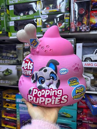 pets: Игровой набор ZURU Pets Alive – Pooping Puppies. - Яркая розовая — 1