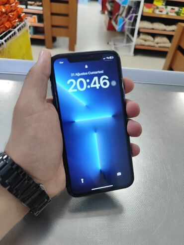 iphone x qiymeti 64 gb: IPhone 11, 64 GB, Qara