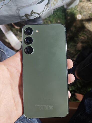 telefon saxlayan: Samsung Galaxy S23, 256 ГБ, цвет - Зеленый, Две SIM карты