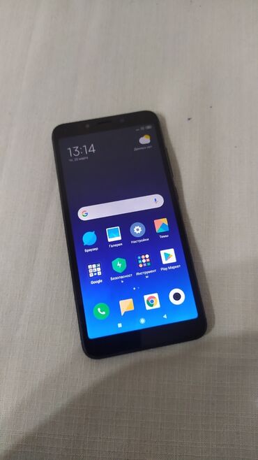 телефон буш: Redmi, Redmi 6, Б/у, 32 ГБ, цвет - Черный, 2 SIM