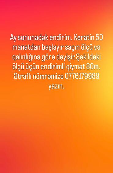 bakcell 1 manatlıq internet: Qadın saç ustaları | Keratin — 2