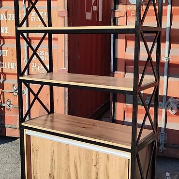 Этажерки для кухни: Стеллаж с шкафом
Стеллаж подойдёт для магазина и для дома и офисов — 3