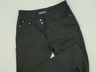 stradivarius jeansy z wysokim stanem: Miaoni, Material trousers for women, size M (EU 38)