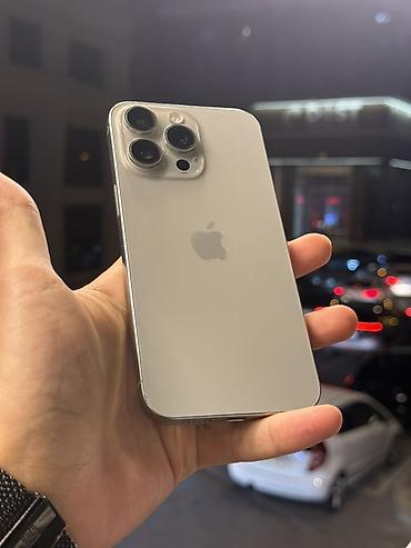 IPhone 15 Pro Max, 256 GB, Natural Titanium, Zəmanət, Simsiz şarj, Face ID