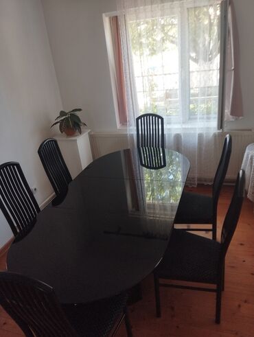 lidl set stocica: Sto i šest stolica čvrst i stabilan Dužina 150cm širina 100 cm