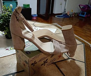 Sandale: Скроз нове оригинал сандале, преврнута кожа. Висина штикле 7 цм — 2