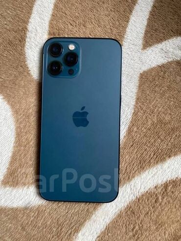 Apple iPhone: IPhone 12 Pro, Скидка 10%, Б/у, 256 ГБ, Blue Titanium, Чехол, Коробка, 88 %