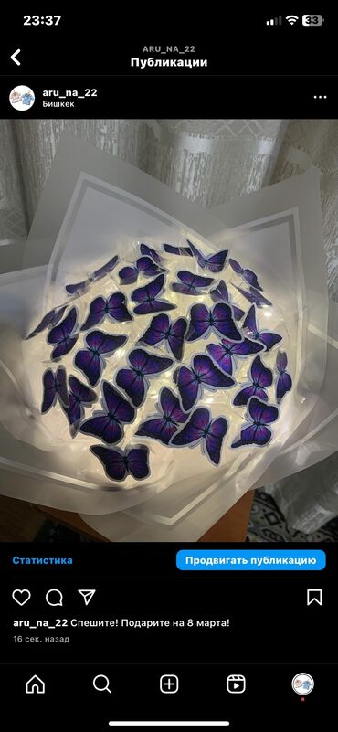 оригинальный подарок мужчине на день рождения: Букет из бабочек Подарите на день рождения на свадьбу на любой