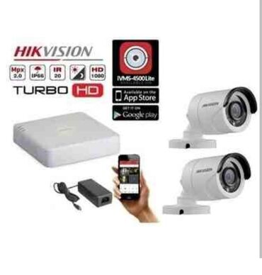 Videomüşahidə: 1 əd dvr 4 kanal ( turbo hd 1080 2mp ) hi̇kvi̇si̇on 4 əd kamera hd