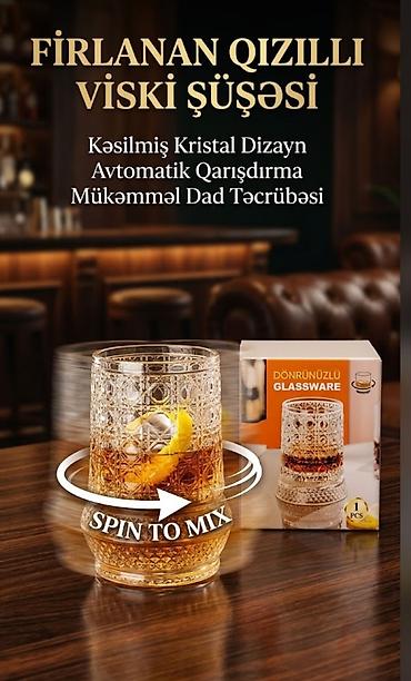 buz qablari: Stəkanlar, rəng - Qızılı, Şüşə, 1 əd — 1