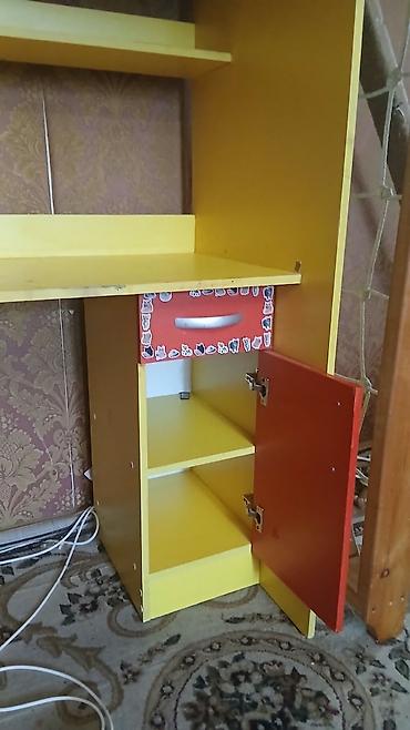 used bed: Продаю кровать/шкаф/парта 3в1 с матрасом боконбаева/уметалиева — 4