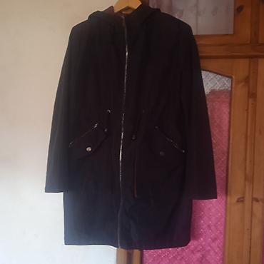 deri plas: Qadın parka-kaban - Rəng: qara, içlik bordo - Brend etiket: MODA SHOW — 1