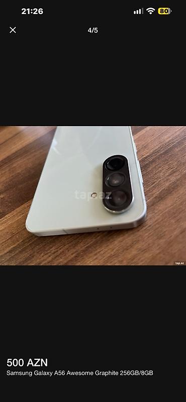 video regstrator: Samsung Galaxy A56, 256 GB — 4