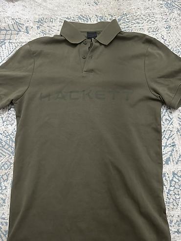 pull and: Мужское поло Hackett с крупным логотипом на груди. - Классический — 4