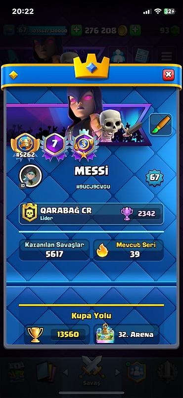statuya: Clash Royale hesabı – güclü kolleksiya və yüksək göstəricilər - Kral — 2