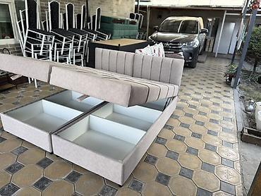 Односпальные кровати: Односпальная тахта с подъёмным коробом - Компактная тахта с вшитым — 21