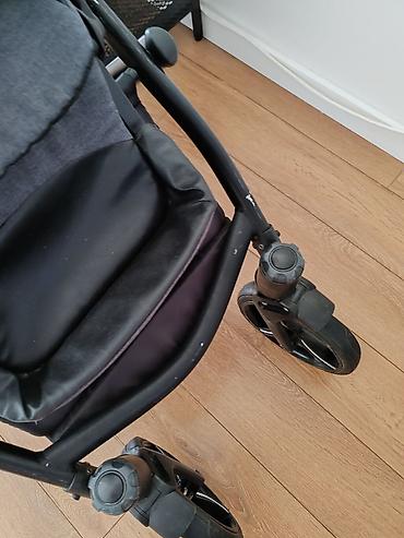 Kolica za bebe: Bebetto dečija kolica 3u1, tamno siva– auto sedište jaje-sinteza — 8