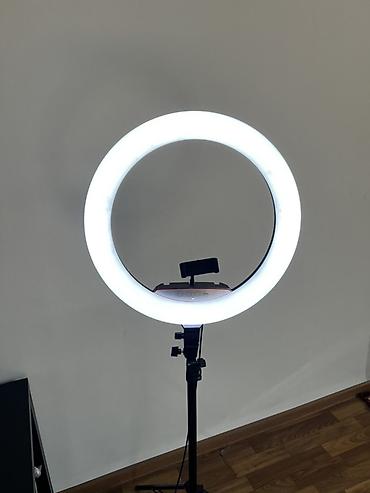 rgb лампа: Кольцевая LED‑лампа Ring Fill Light 18-RGB на штативе - Диаметр: 18" — 8