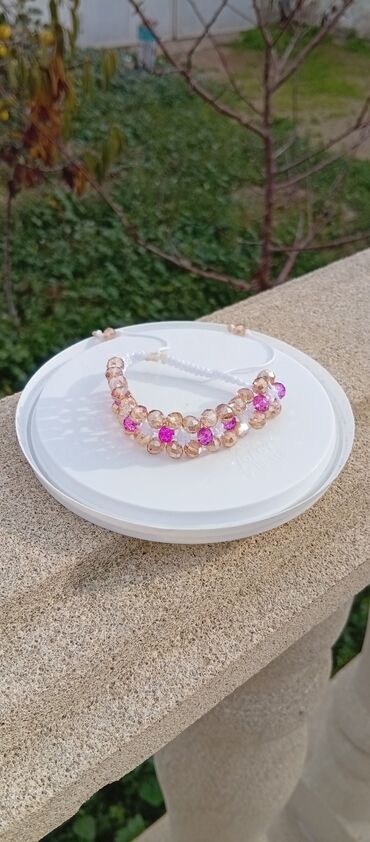 Tamet: Məhsul: Əl işi kristal muncuqlu biləkliklər - Material: Yüksək — 5