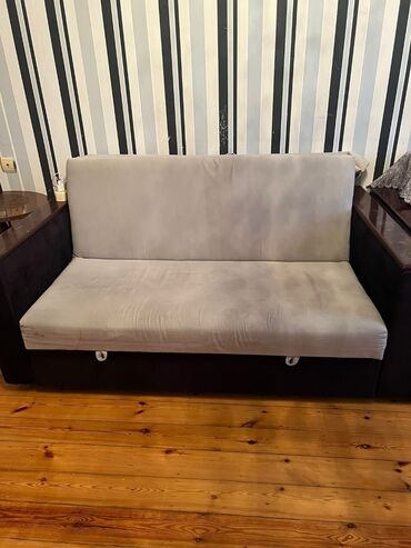 диван раскладушка: Диван-кровать, Б/у, Раскладной, С подъемным механизмом, Велюровая ткань