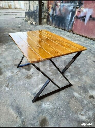Bağ, çöl masa və oturacaq dəstləri: Yeni, Dördbucaq masa, 4 stul, Açılmayan, Stullar ilə, Taxta, Azərbaycan — 7