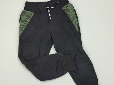 czarne spodnie dresowe: Spodnie dresowe, Marvel, 9 lat, 128/134, stan - Dobry