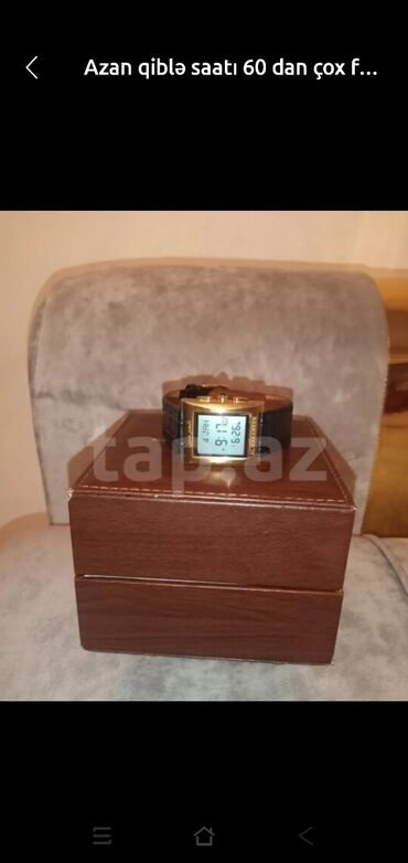 tek qas uzuk: İşlənmiş, Qol saatı, Alfajr, rəng - Qızılı