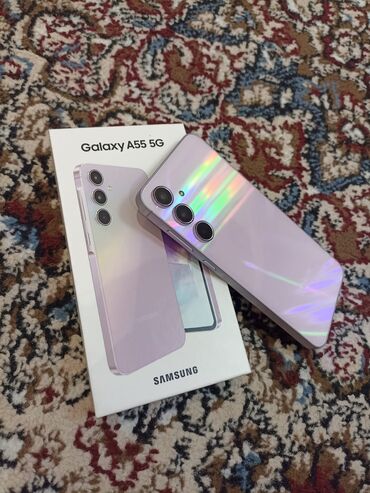 samsun a80: Samsung Galaxy A55, 256 ГБ, цвет - Фиолетовый, Face ID, Гарантия, Отпечаток пальца