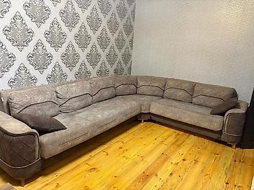 balta: L‑şəkilli künc divan - Rəng: boz-qəhvəyi (taupe tonlarında), tünd — 1