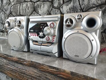 disk oxuyucu: JVC MUSİQİ MƏRKƏZİ ƏLA vəziyyətdədir Disk Kasset Radio AUX KARAOKE
