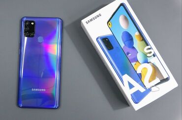 samsung düyməli telefonlar: Samsung Galaxy A21S, 32 ГБ, цвет - Фиолетовый