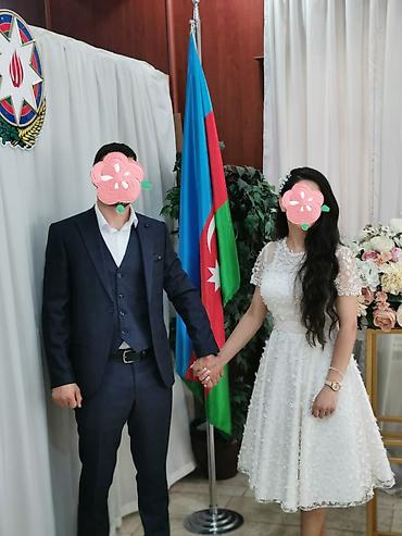 Toy paltarları və aksesuarları: Salam bir dəfə nigaha geyinmişəm üzəri işləmə çox gözəl geyimdir — 4