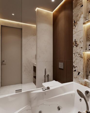 Plitə işləri: Peşəkar kafel-metlax və mərmərə bənzər porselen plitələrin döşənməsi — 11