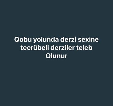 Seplər: Tikişçi tələb olunur, 1-2 illik təcrübə, 6/1, Həftəlik ödəniş
