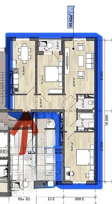 Продажа квартир: 3 комнаты, 96 м², Элитка, 3 этаж, Евроремонт — 21