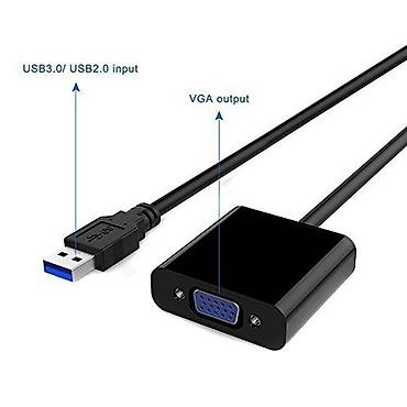 notebook: Кабель адаптер USB 3.0 на VGA - внешний видео конвертер для — 3