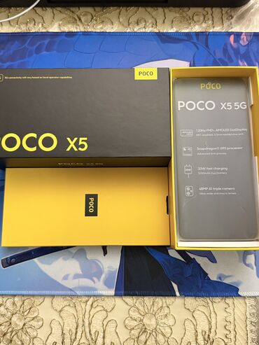 Poco: Poco X5 5G, 256 GB, rəng - Qara, Barmaq izi