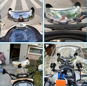 Motonəqliyyatın icarəsi: Motoskiletler üçün ayna, 180° gösterir