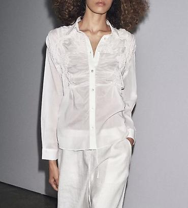 ZARA XL razmer ağ sorocka.Yenidi etiketi üstünde.Satışda ZARAda 179