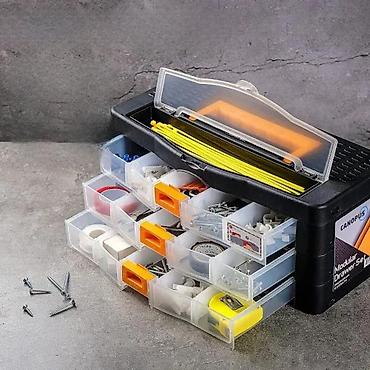 alma coture: Plastični prenosivi organizator sa fiokama – Super-Bag Organizer — 7