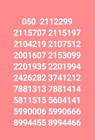 Mobil telefon və aksesuarlar: Nömrə: ( 055 ) ( 8780000 ), Yeni