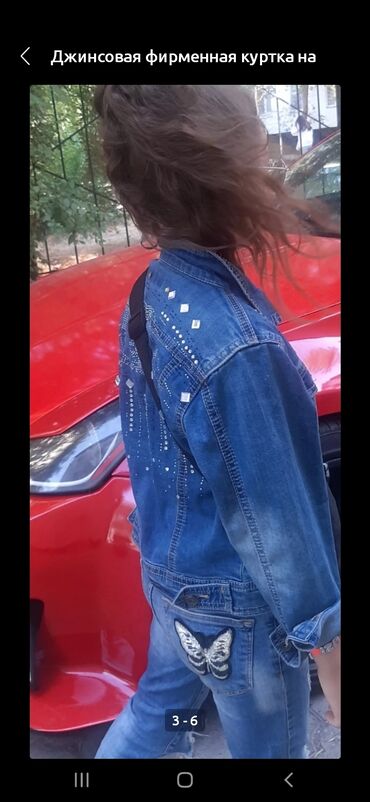 куртка джинсовая: Джинсовая фирменная куртка на девочку 7-9лет состояниие очень