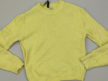 bluzki żółte damskie: Sweter, H&M, XS (EU 34), condition - Good