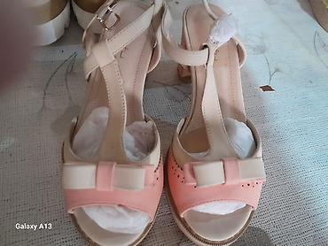 Босоножки, сандалии, шлепанцы: Женские летние босоножки — 2 пары 1) Персиково-бежевые босоножки на — 2